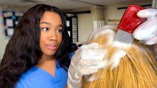 ASMR School Nurse Lice Check Role-play 🪲 Lice Check Removal ASMR (Classic Lice Check)