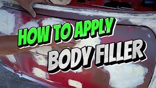 How to apply body filler? - Car paint basics - Lesson 4