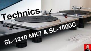 Side by side: Technics SL-1210 MK7, SL-1500C & SL-1200GR