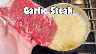 Steak Boiled in Garlic Slush