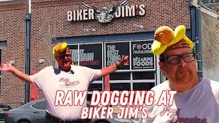 Raw Dogging at Biker Jim's Gourmet Dogs in Denver