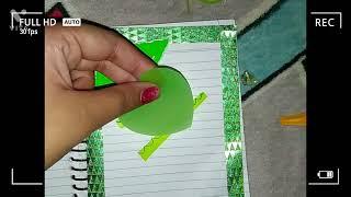 Mini journal of green🟢🟩 colour || creativity of pranjal 