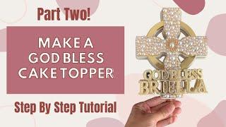 How to Make a Baptism | Christening |    Holy Communion Cake Topper | Simple & Easy | Step by Step