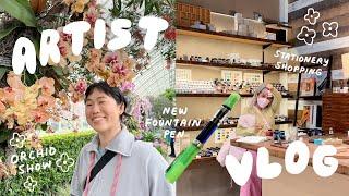 ART VLOGbrooklyn stationery shopping, packing orders, botanic garden trip!