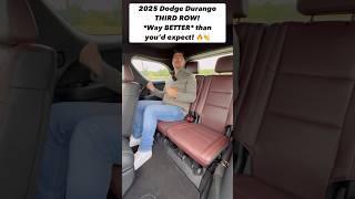 The 2025 Dodge Durango Might Just Have the Most Underrated Third Row in the Segment!