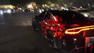 CUTTING UP IN TRAFFIC TERRORIZING THE STREET IN MY HELLCAT *Near miss* 