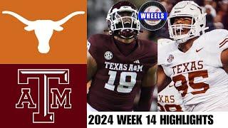 #3 Texas vs #20 Texas A&M | Full Game Highlights | 2024 College Football Highlights