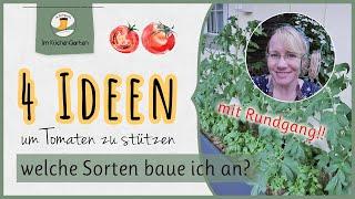 Großer  Tomatenrundgang im Küchengarten | mit vielen Tipps und Tomatenhaken selber basteln