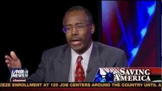 Dr. Benjamin Carson (Full Interview) Sean Hannity Saving America - 2-15-13