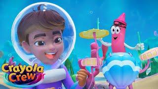 Underwater Rock Band! @CrayolaCrewOfficial | Crayola Crew | Imaginative Cartoons for Kids