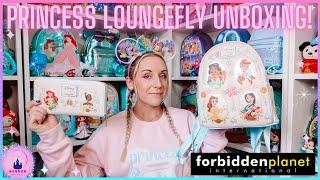 Disney Unboxing Vlog Disney Princess Frame Glitter Loungefly Mini Backpack Forbidden Planet Int Set