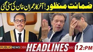 Good News For Imran Khan From Islamabad High Court | 12 PM Headlines | Public News