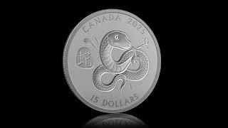 Sprott Money Collectibles - 2025 Lunar Year of The Snake 1 oz Fine Silver Coin - Royal Canadian Mint