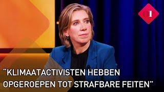 VVD-Kamerlid Ingrid Michon: "klimaatactivisten roepen op tot strafbare feiten" | Op1