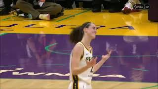  CAITLIN CLARK SEALS 1ST WIN WITH CLUTCH DEEP THREE | Los Angeles Sparks vs Indiana Fever