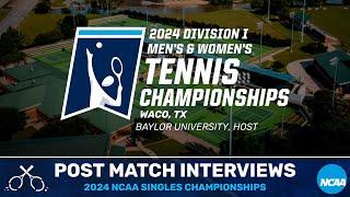 Elaine Chervinsky | University of Virginia - Round of 16 Post Match [2024 NCAA Singles Championship]