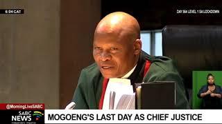 Mogoeng's last day as Chief Justice