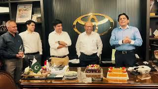 Cake cutting and celebration for Regional Award TSURE | Toyota Faisalabad Motors