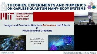 Integer and Fractional Quantum Anomalous Hall Effects in Graphene  ▸  Long Ju (MIT)