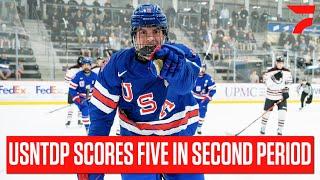 USA Hockey NTDP Scores Five Second Period Goals In 5-2 Win At The USHL Fall Classic