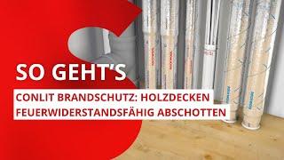 Conlit Brandschutz: Holzdecken feuerwiderstandsfähig abschotten | ROCKWOOL