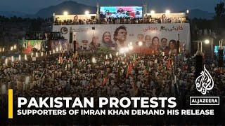 Thousands of Pakistan's imprisoned ex-PM Imran Khan's supporters rally demanding his release