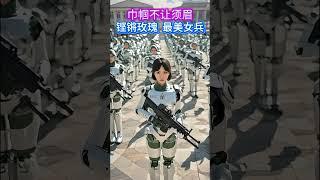 最美女兵！ #女兵帅爆了 #女兵英姿飒爽 #快成长计划 #artificialintelligence #ai #sorts