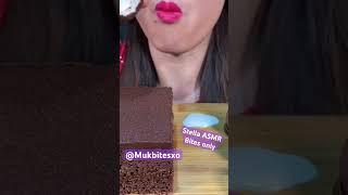 Stella ASMR chocolate Malteser ice cream cake kinder candy Mukbang bites only #shorts #viralvideo