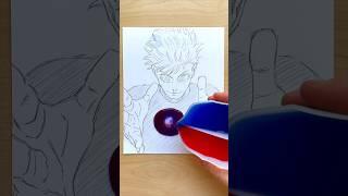 Drawing Gojo from Jujutsu Kaisen  #jjk #art #shorts