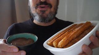 ASMR EN ESPANOL   CHURROS CON CHOCOLATE   MrBartush