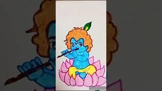 Little krishna  #shorts #ytshorts #trendingshorts #viral #drawing #art #artwork #krishna #artist