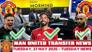  BREAKING  MAN UNITED LATEST TRANSFER NEWS & UPDATES  TRIPLE SWOOP  GYOKERES  CUNHA  MBEUMO 
