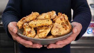 I marinated these Chicken Wings in parmesan Cheese -- The results blew my mind!