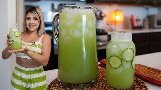 All you NEED this Summer is a glass of CUCUMBER & LIME AGUA FRESCA it’s seriously the BEST