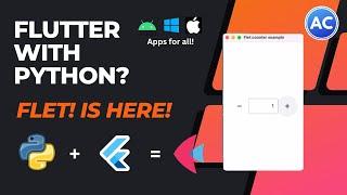 How to use flutter in Python | Using Flet in Python | better than Tkinter? | Abhicoder