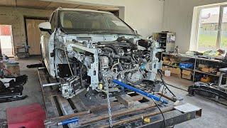 Nissan Rogue.  Вытяжка лонжеронов. ДВУХ! )