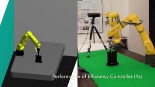 Real Time Robot Motion Planning Enabled by the Efficiency Controller