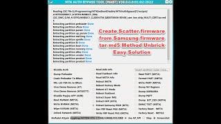 Create Scatter firmware from Samsung firmware tar md5 Unbrick Firmware