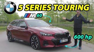 all-new BMW 5 Series Touring driving REVIEW i5 M60