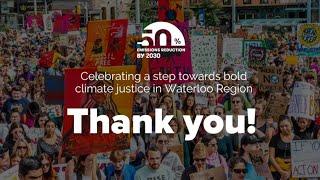 THANK YOU video from the team at 50by30 Waterloo Region