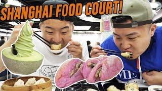 CHINESE STREET FOOD TOUR IN SHANGHAI CHINA! Can This Food Court Replace Street Food? | Fung Bros