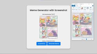 Meme Generator with Screenshot Using HTML, CSS and JavaScript with Source Code