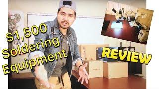 $1500  Micro Soldering Work Station Unboxing  - Review - Set Up