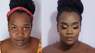 Nude Glam || Full face transformation