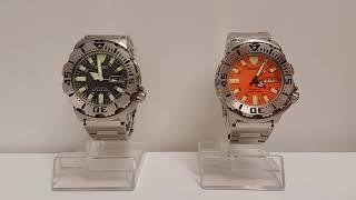 Seiko Black Monster Model: SKX779  Seiko Orange Monster Model: SKX781