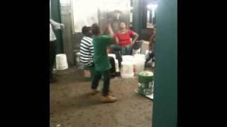 Drumming on buckets & cool kid dances in New York subway