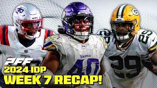 IDP Recap Week 7: Ivan Pace Jr. NO MATTER WHAT! | PFF Fantasy Podcast