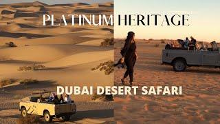 Dubai Desert Safari 2021 | Platinum Heritage (Bedouin Camp) | Vintage Land Rover Ride & Falcon show