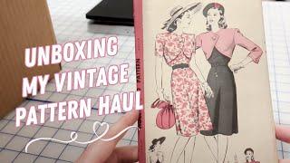 Vintage Sewing Pattern Haul | Patterns from the 1930s to 1970s