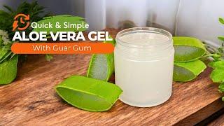 Homemade Aloe Vera Gel Using Guar Gum as A Thickener: Step-by-Step Guide